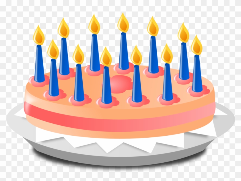 Anniversary Icon - Birthday Cake With 13 Candles On It Clipart #1197300
