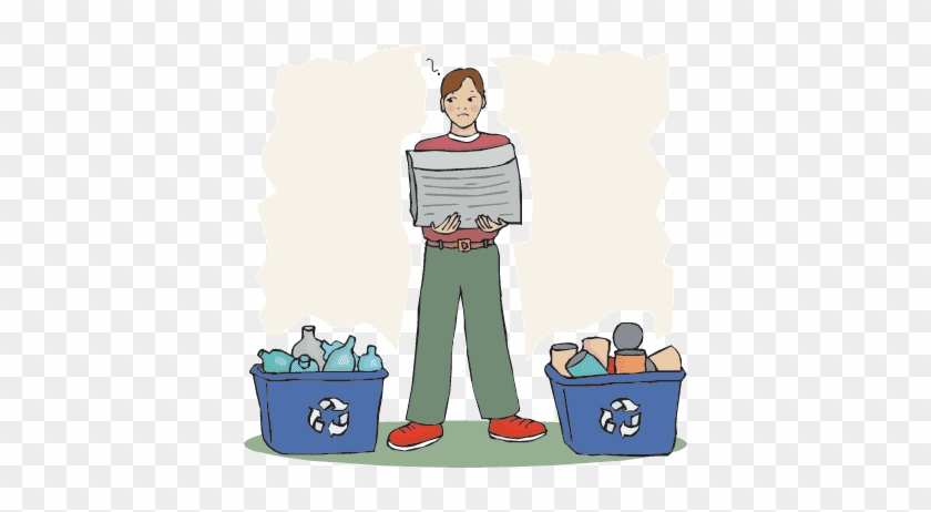 Boy With Recycling - Proper Waste Disposal Gif #1198136