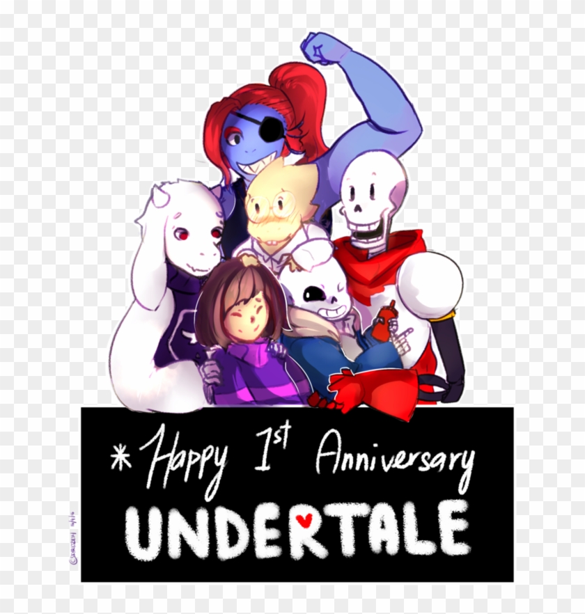 Happy Anniversary Undertale By Skyriazeth - Cartoon #1198617