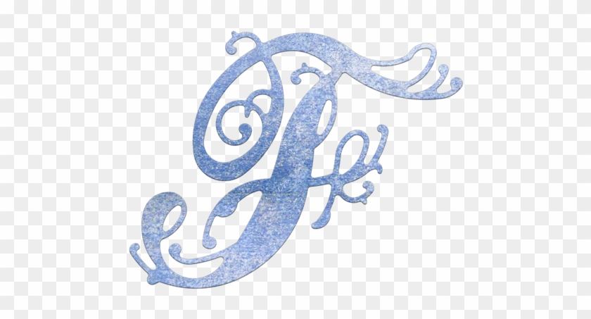 Cheery Lynn Designs Lace Flourish Letter F Die - Calligraphy #1198638