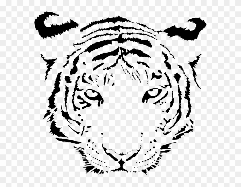 Face Clipart Simple - Tigerkopf Ausmalen #1199012