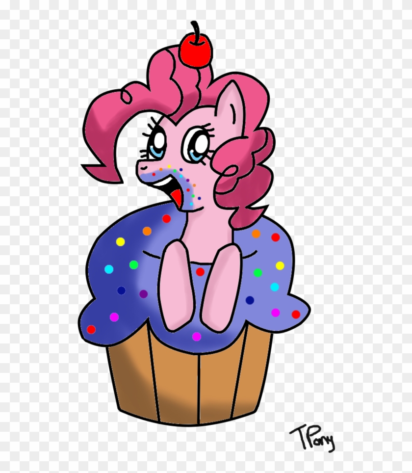 Pinkie Pie In A Cupcake By Twitterofawarrior On Clipart - Openclipart #1199065