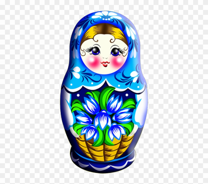 Картинки Матрёшки Для Детей Нарисованные - Матрешка Png #1199491