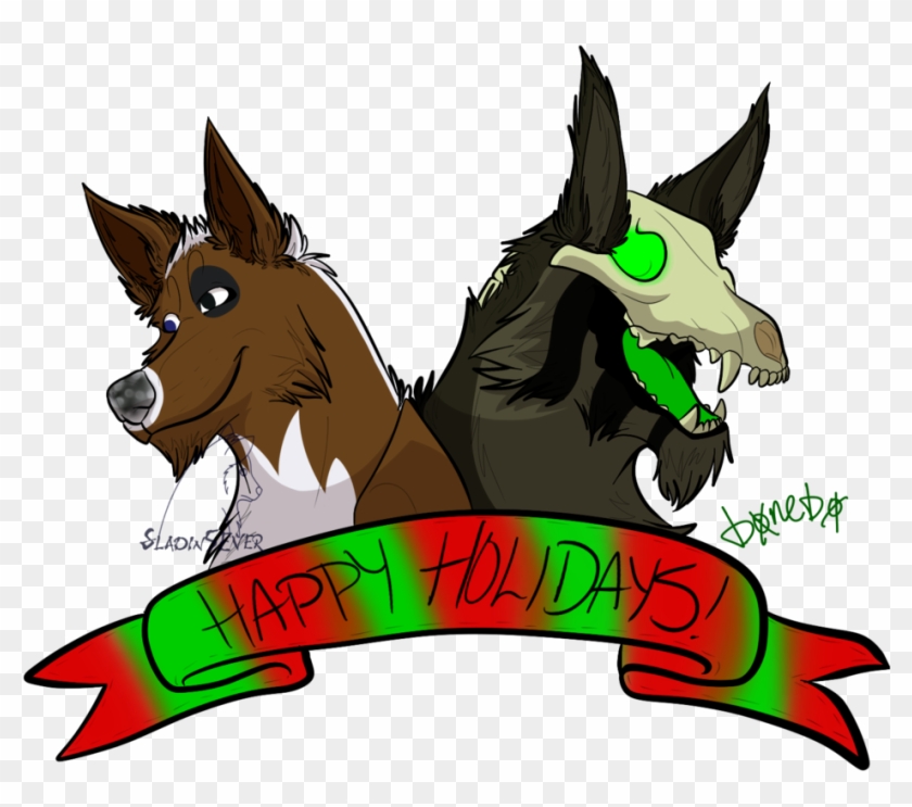 Happy Holidays From Sladin5ever And Bonebo By Hitaka5ever - Cartoon #1199737
