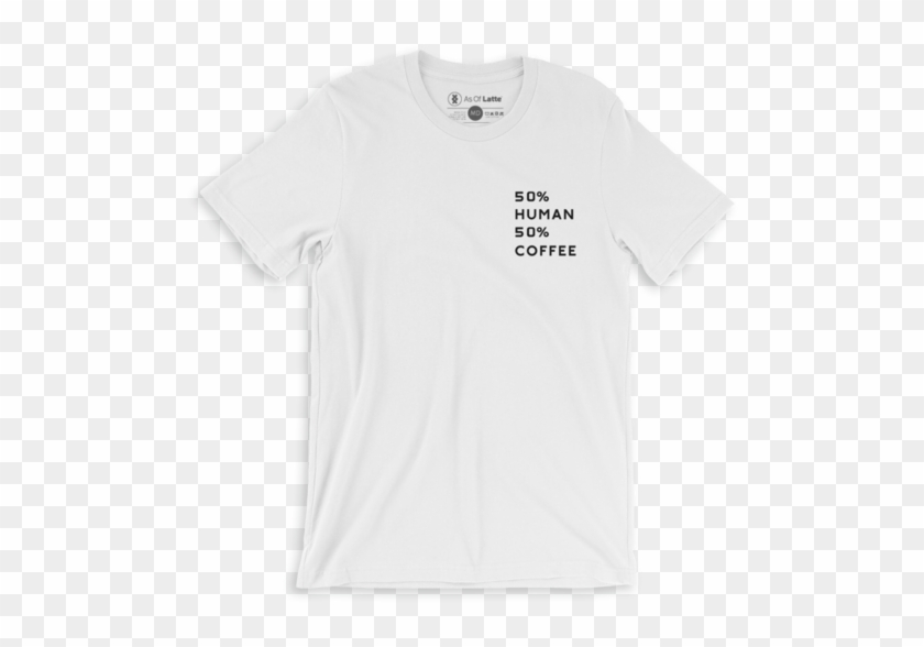 100% Cotton "50% Coffee" Design - Off White T Shirt Off #1199854