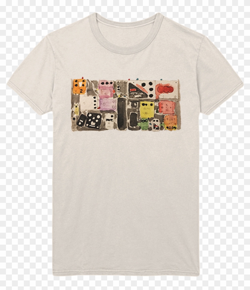 Pedalboard Watercolor Front Only T Shirt Only - Pedalboard Watercolor Front Only T Shirt Only #1199925