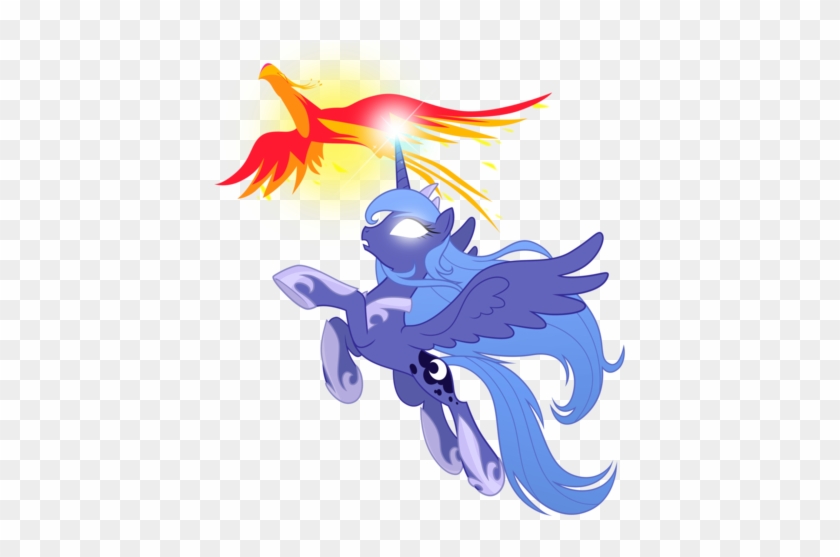 Princess Luna And Philomena By Artist Equestria Prevails - Philomena My Little Pony #1200378