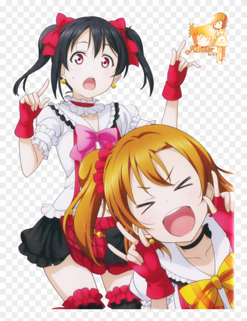 Yazawa Niko And Kousaka Honoka Render By Kami-yu - Love Live School Idol Project Render #1200417