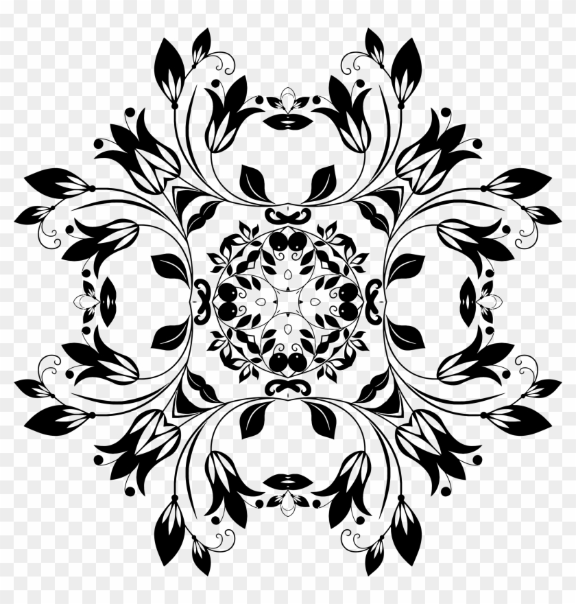 Floral Design 15 - Black And White Boho Backpack By Colorrayswithin #1200771