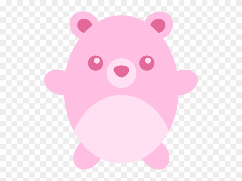Teddy Clipart Pink - Pink Teddy Bear Cartoon #1200991