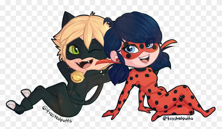 Power Couple By Frostedpuffs - Anime Wallpaper Chat Noir Miraculous Ladybug #1201308