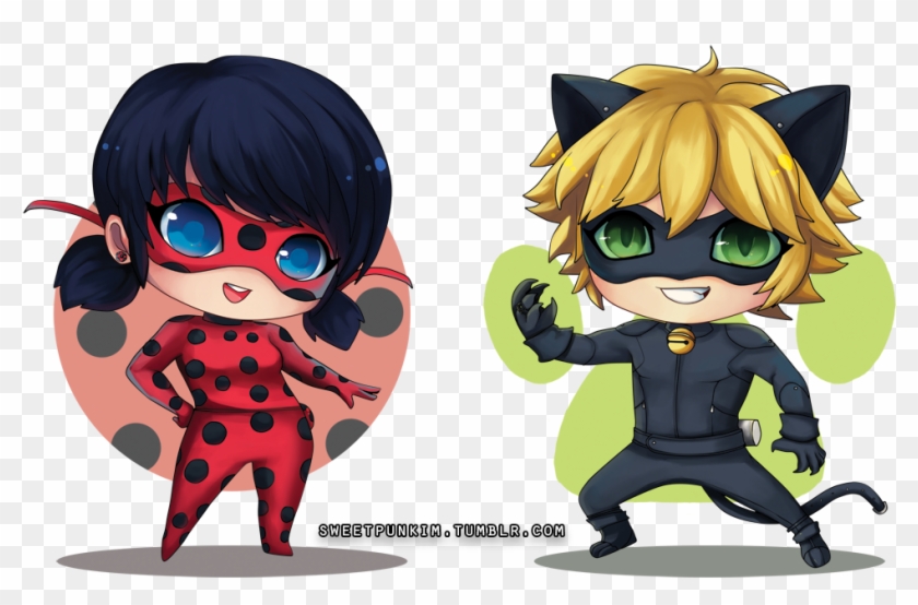 Chibi Ladybug And Cat Noir - Ladybug And Cat Noir Chibi #1201345