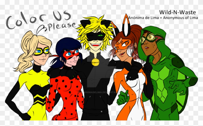 Miraculous Ladybug Ml My Colouring Mi Coloreado Miraculous - Cartoon #1201407