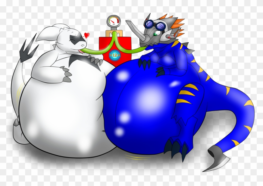 Belly Friend Inflation By B12a - Furry Water Belly Inflation #1201430