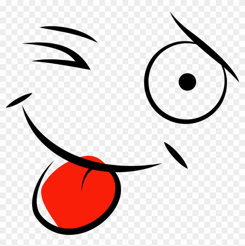 Algo Parecido Emoticono Guiño - Cartoon Facial Expression Png #1201656