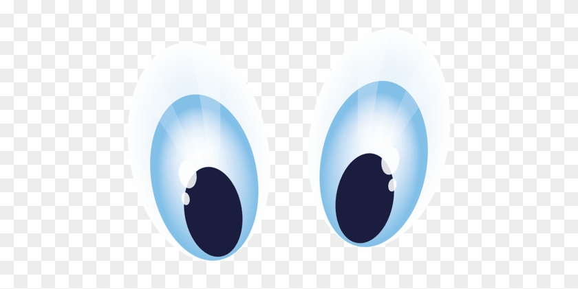 Ojos Azules De La Historieta Transparent Png - Olhos Animados Png #1201679