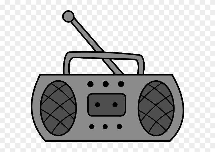 Radio 2 Gray-600x514 - Radio Clip Art #1201989