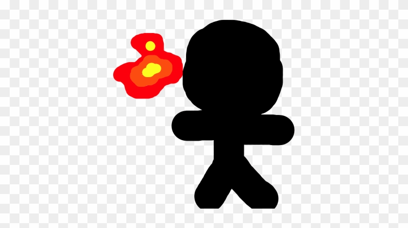 Giant Stickman Breathing Fire Kills Man - Stickman On Fire Gif #1202513