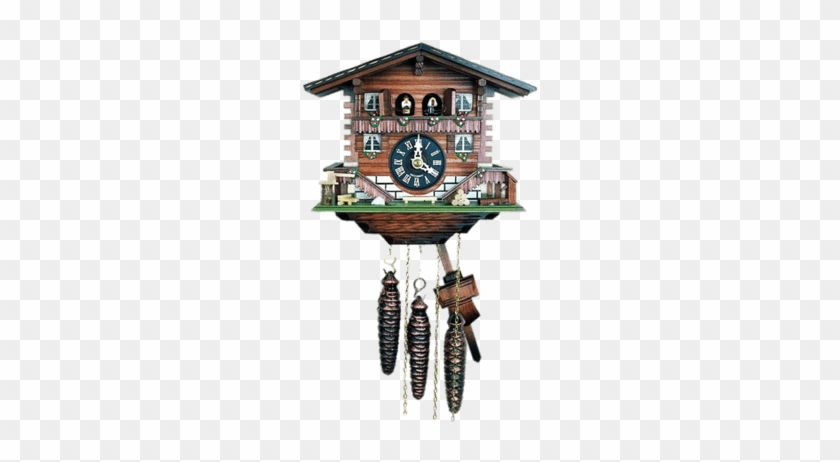 Forest Cuckoo Clock - Original One Day Movement Cuckoo Clock In Swiss Chalet #1202659