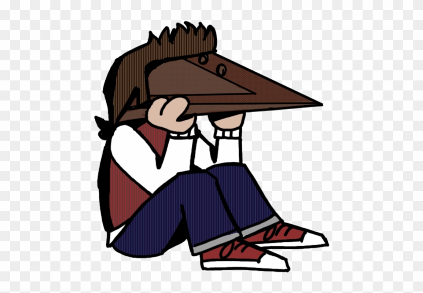 Pyramid Head, In The Corner By Christheblue - Cartoon #1203475
