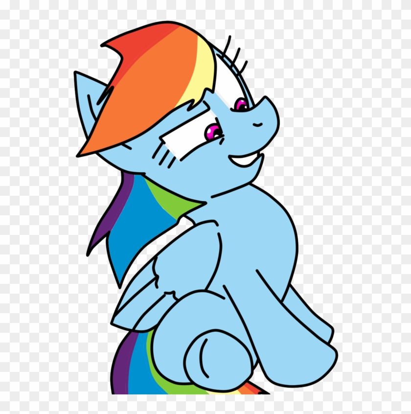 Rainbow Dash Is Watching Somethingbelow - Cartoon #1203731