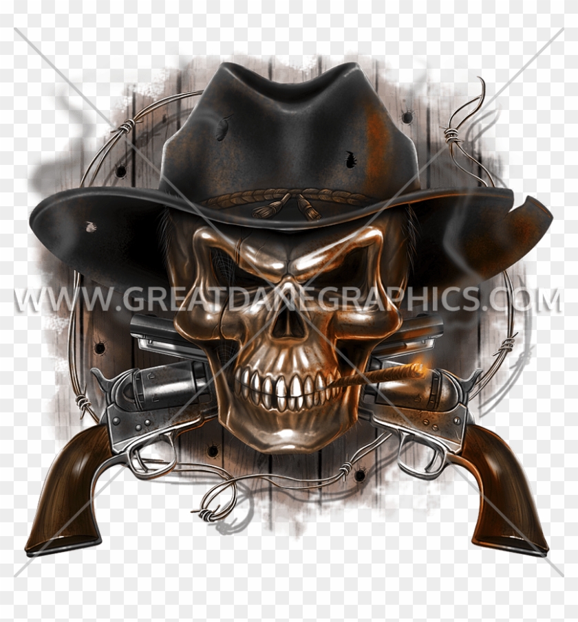 Tirecoverpro Old Western Smoking Cowboy Skull With #1203894