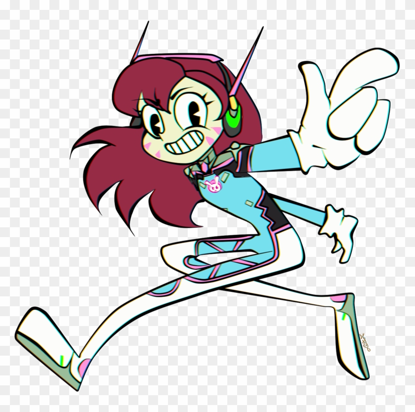 Va Old Cartoon Style By Blackcey - D.va #1204093