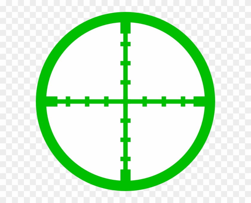 How To Set Use Green Target Svg Vector - Crosshairs Png #1204442