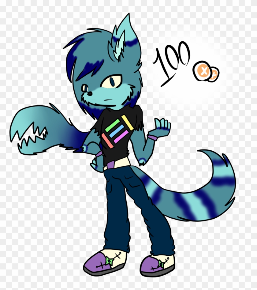 Raccoon/wolf Punk Mix By Sgk Adopts - Cartoon #1204626