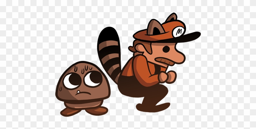 Raccoon Mario - Cartoon #1204666