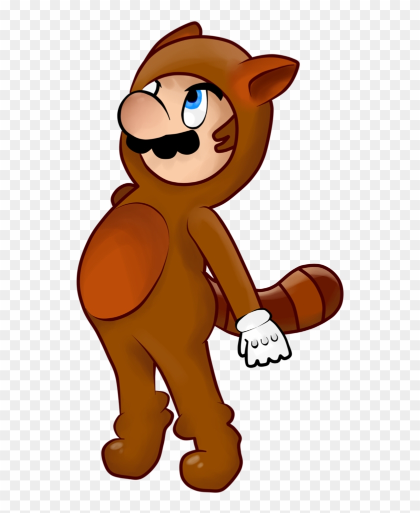 Super Mario Raccoon Tanooki Suit By Worldwasmine - Cartoon #1204717