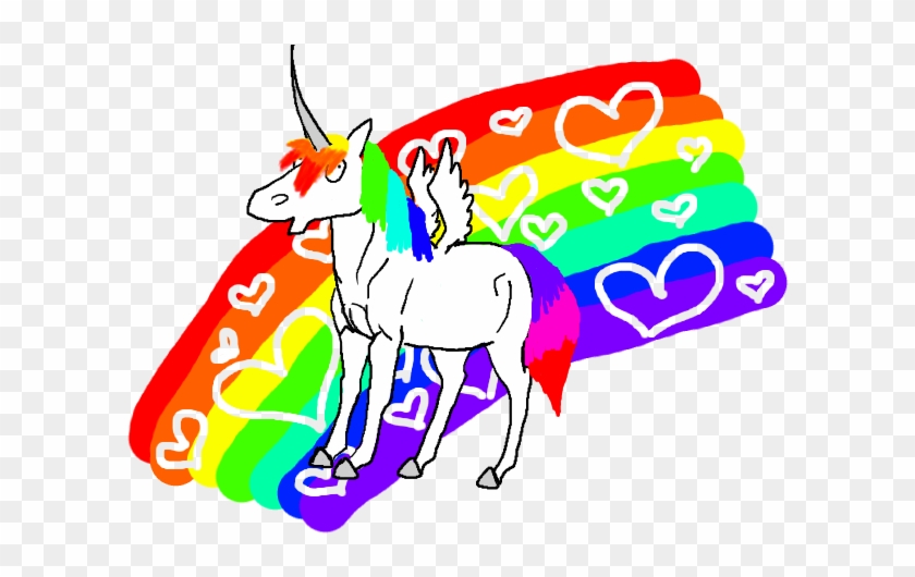 Winged Unicorn Doodle Clip Art - Cartoon #1204990