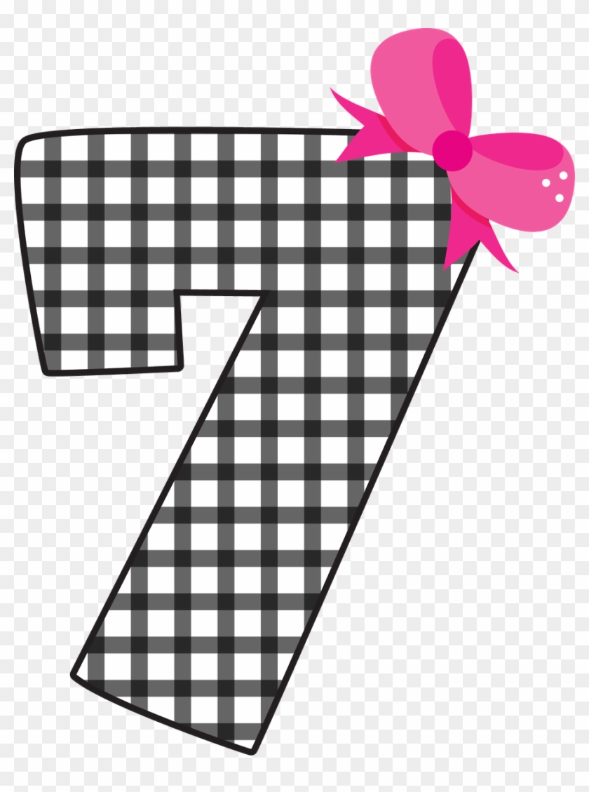 Say Hello - Cute Number 7 Clipart #1205315