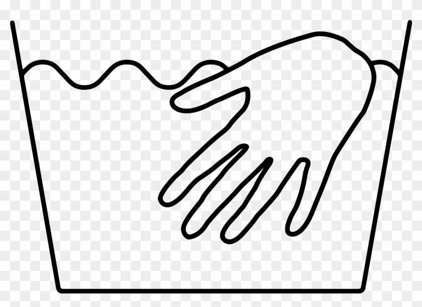 Open - Hand Wash Only Symbol #1205364