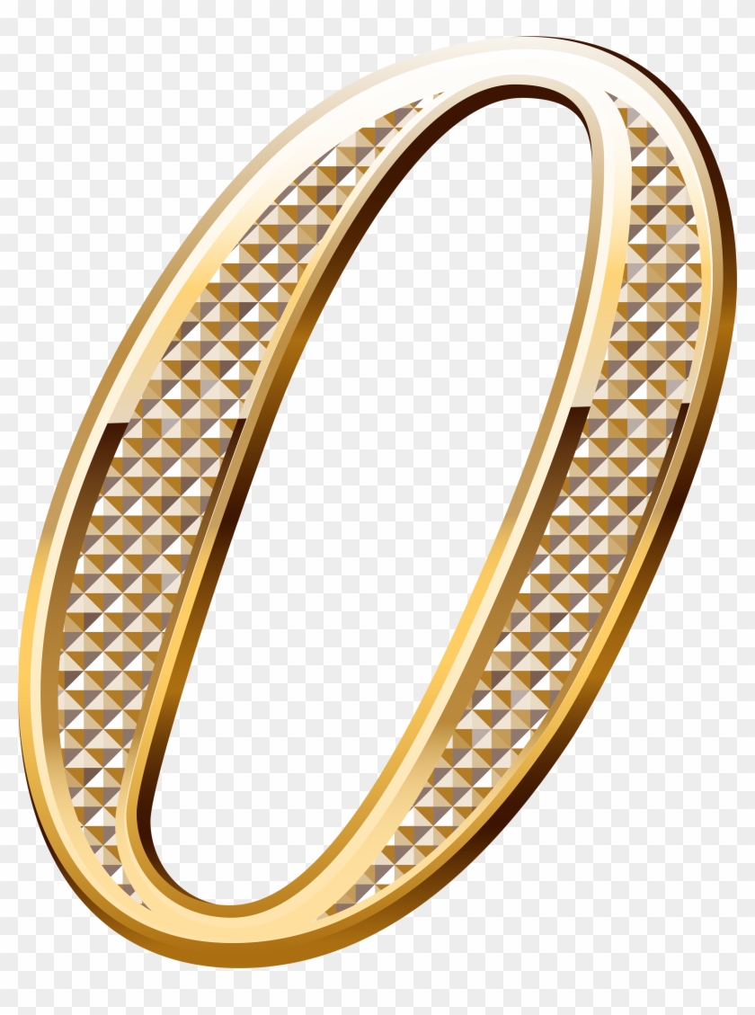 Numbers ‿✿⁀ - Gold Number 0 Png #1205653