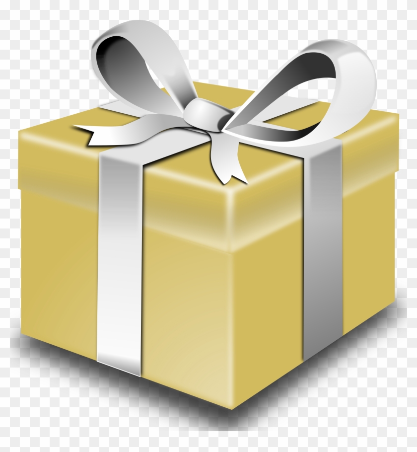 Clipart - Gold Present - Clipart - Gold Present #1206145