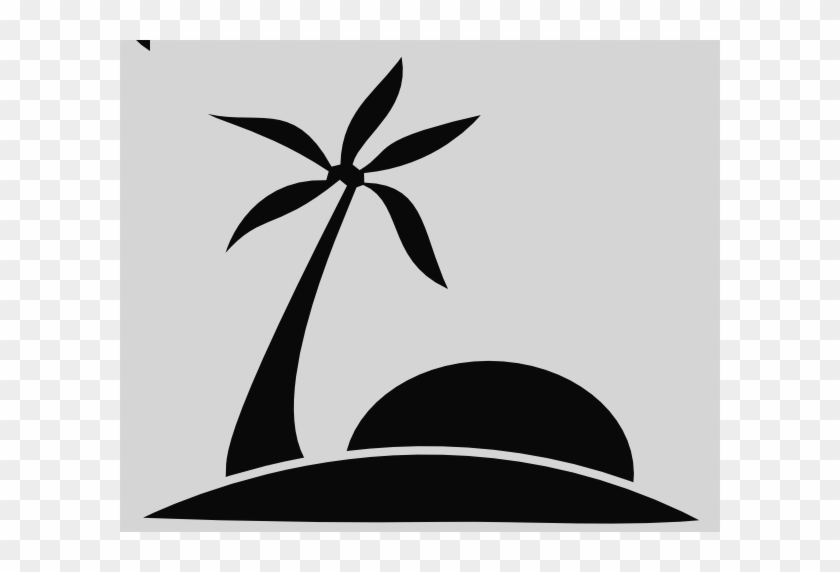 Beach Clip Art Black And White #1206773