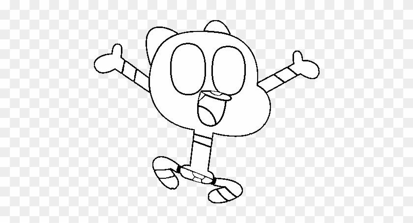 Gumball Coloring Page - Dibujar Gumball #1206826
