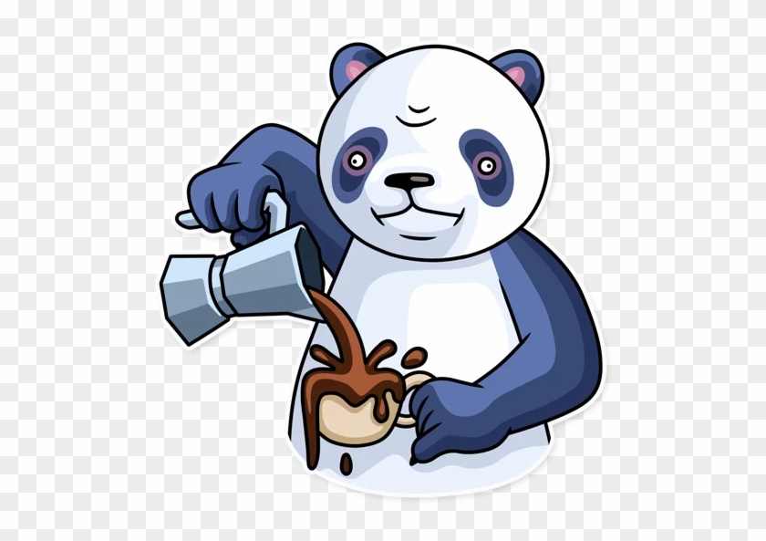 Bear Giant Panda Clip Art Sticker Mammal - Giant Panda #1207662