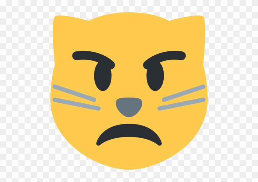 Twitter - Pouting Cat Face Emoji #1207768