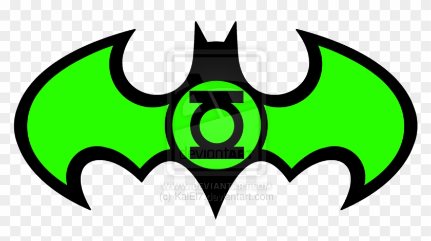 Green Lantern Batman Logo By Kalel7 - Logos De Green Lanter #1208609