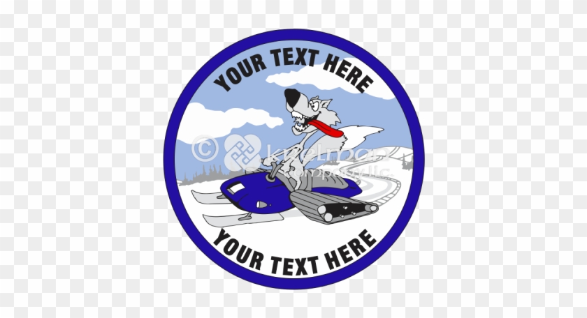K1913 Foxy Snowmobile - Cartoon #1209175