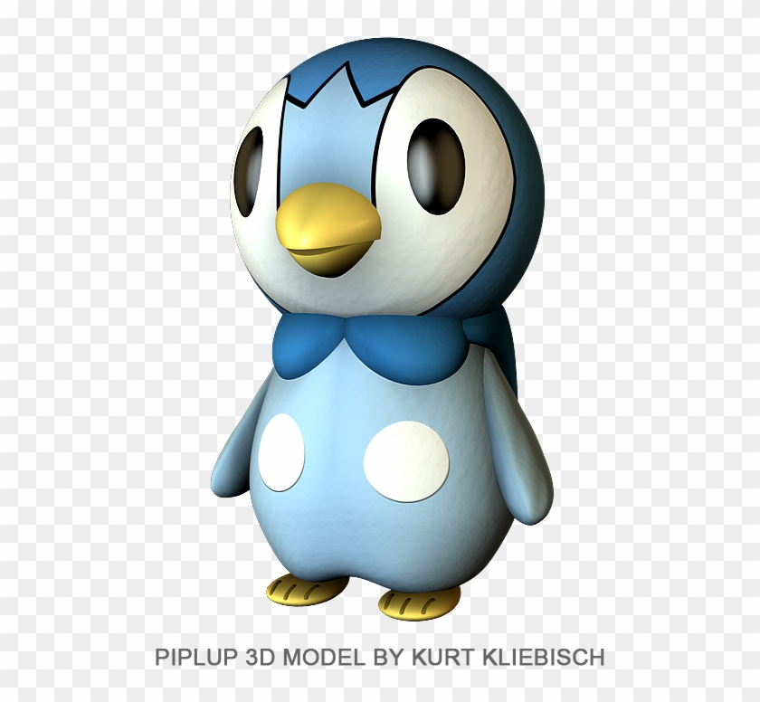 Piplup 3d By Bogeymankurt - Penguin #1209315