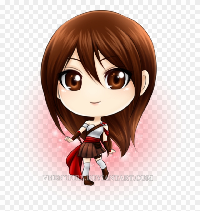 Chibi Girl With Brown Hair Pictures - Cartoon #1209819
