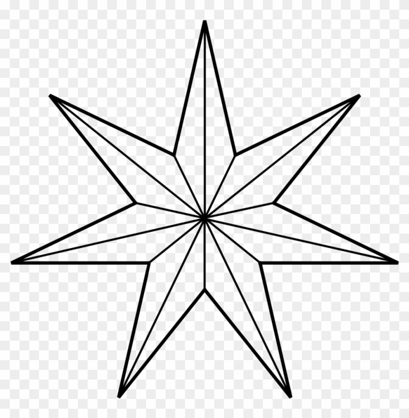 7 Ray Mullet - Seven Pointed Star Tattoo #1210211