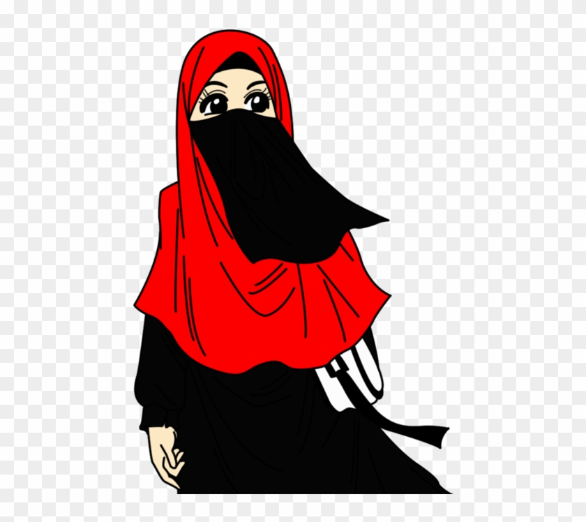 Kartun Wanita Nikab #1210438