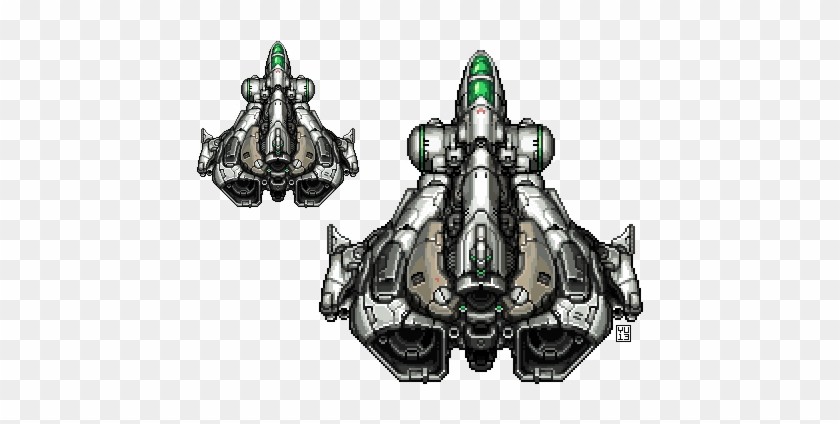 Pixel Spaceship - Pixel Art Spaceship #1210467