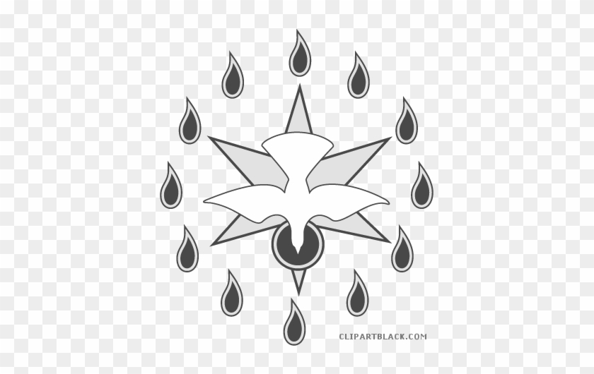 Dove Animal Free Black White Clipart Images Clipartblack - Chúa Thánh Thần Png #1210846