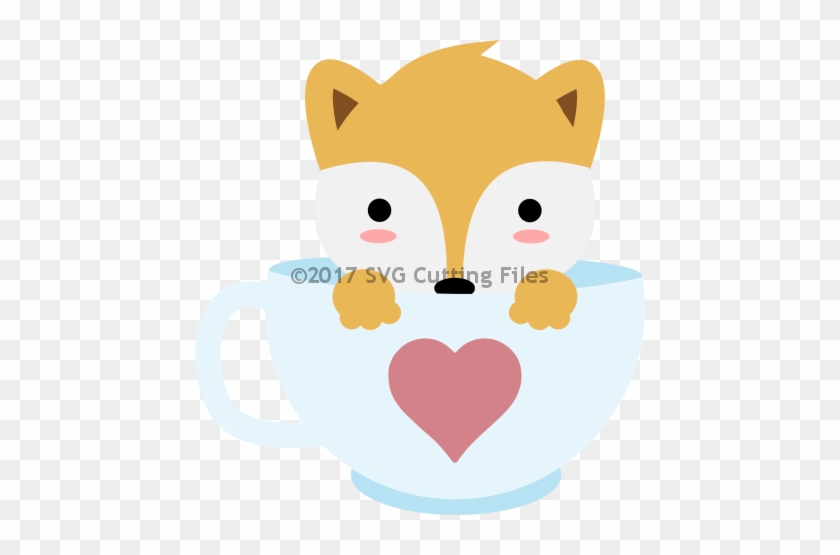 Teacup Fox $1 - Cartoon #1211066