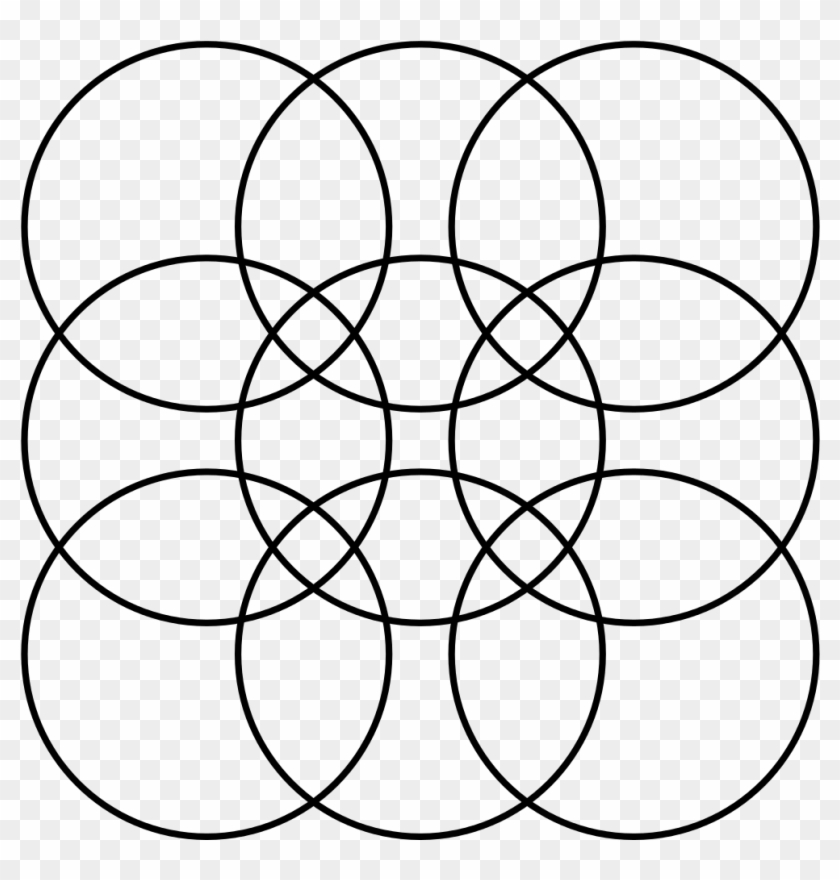 Overlapping Circles Grid Cabinet Of Israel Clip Art - Circle #1211208